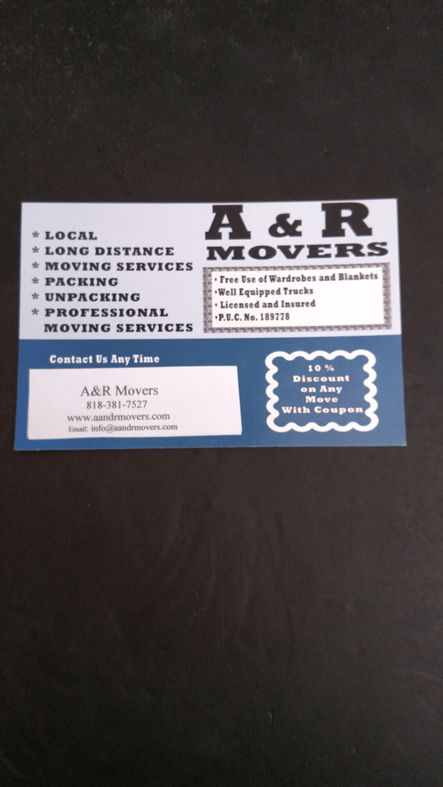 On location at A & R Movers, a Mover in North Hollywood, CA